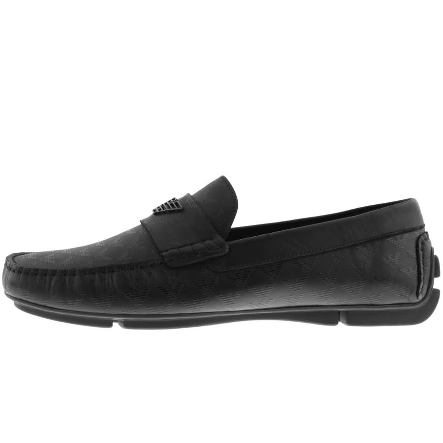 Alternative Image for ProductEmporio Armani Driver Shoes Black1